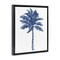 Stupell Industries Modern Palm Tree in Blue Floating Frame By Kristen Drew